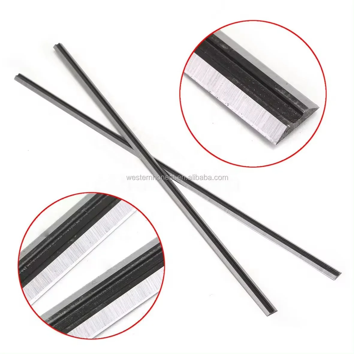 High Quality 82mm 2pcs 65Mn Steel Replaceable Planer Blade Set 2Pcs Planer Blade set