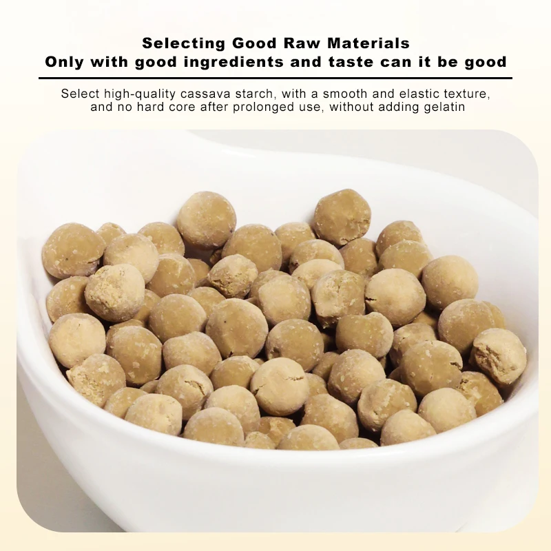 1kilo wholesale black sugar flavor boba pearls tapioca ball for bubble tea ingredients