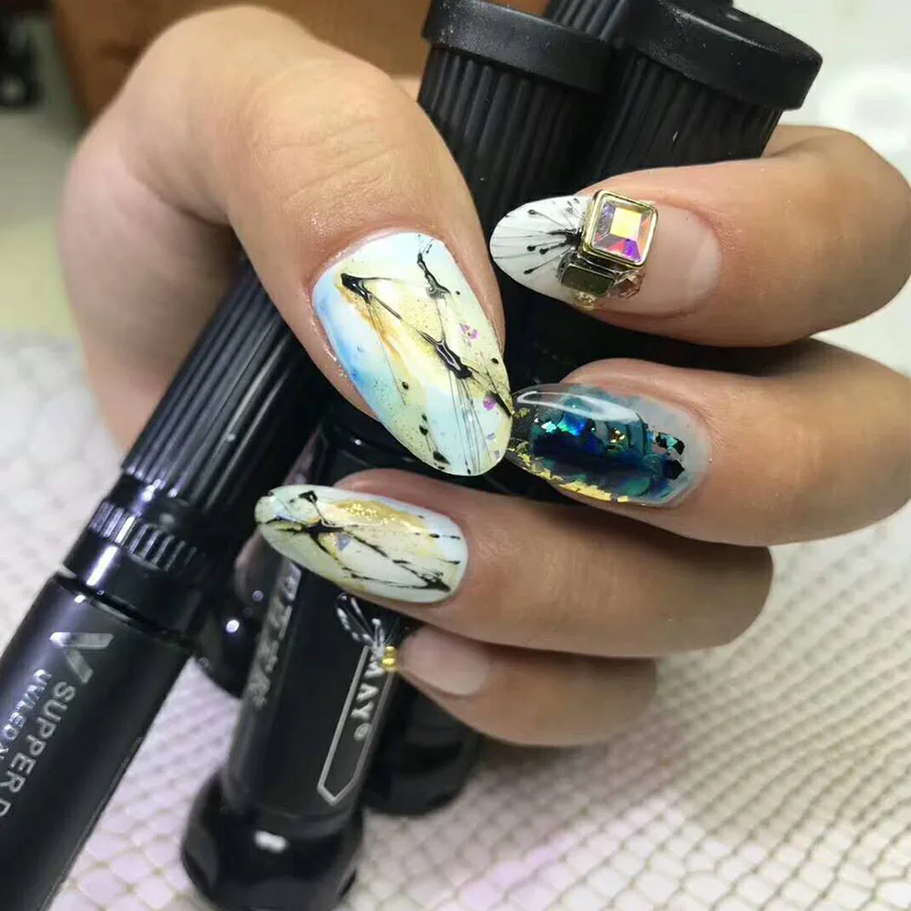 Water drill jewelry paste drilling glue super jewelry adhesive drilling glue light therapy set diamond glue manicure