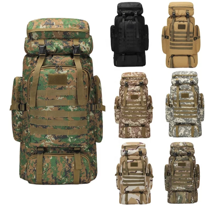 Fast Delivery Large Capacity hiking backpack Customized Outdoor Camping Travel Bag Waterproof Tactical backpack