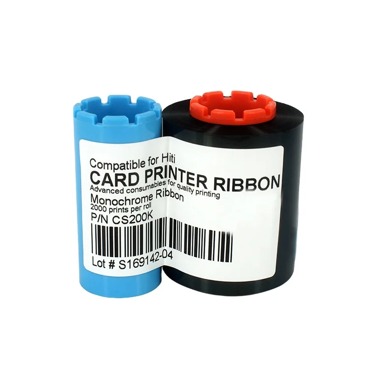 For Hiti CS200 CS200e CS220e CS200K Black Monochrome Compatible Ribbon - 2000 prints/roll