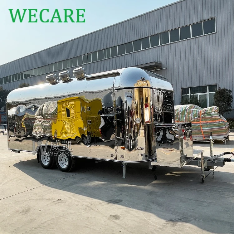 Wecare airstream фургон для еды мобильный кухонный прицеп пиццы полностью оборудованный ресторанный концессионный