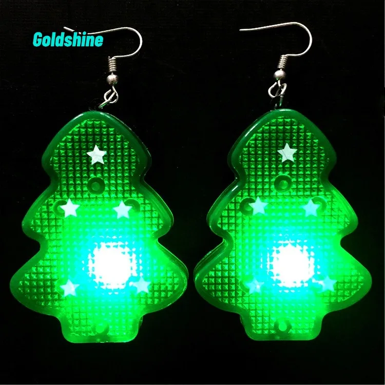 Christmas and Halloween Jewelry Elk Antler Tree Beads Pendant Earrings New Year Party Decoration and Gift