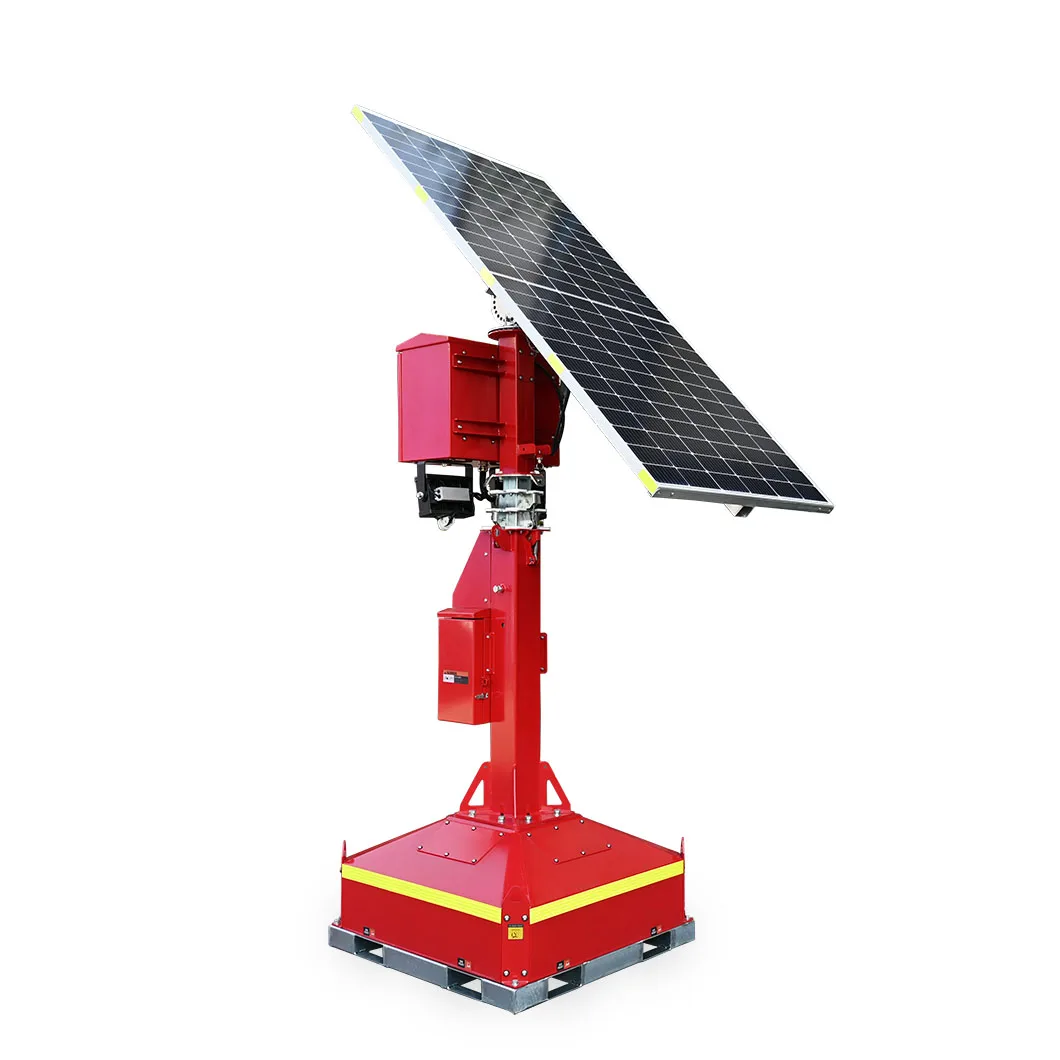 Portable  solar street light solar surveillance tower with Forklift hole