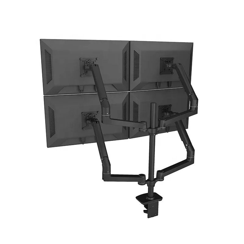 Четырехъядерная светодиодная подставка для ЖК-монитора, 4 настольных кронштейна для 17-32 дюймовых мониторов, компьютерные аксессуары