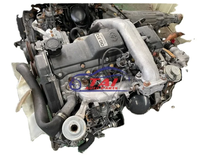 Japanese Engine 4 Cylinder Diesel Used 1KZT   Engine   With Gearbox   For   Toyota   Land   Cruiser