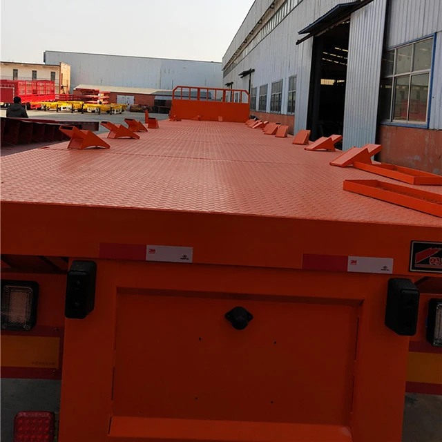 Best Price Semi Trailer Side Door 3/4 Axles Flatbed Semi Trailers For Sale