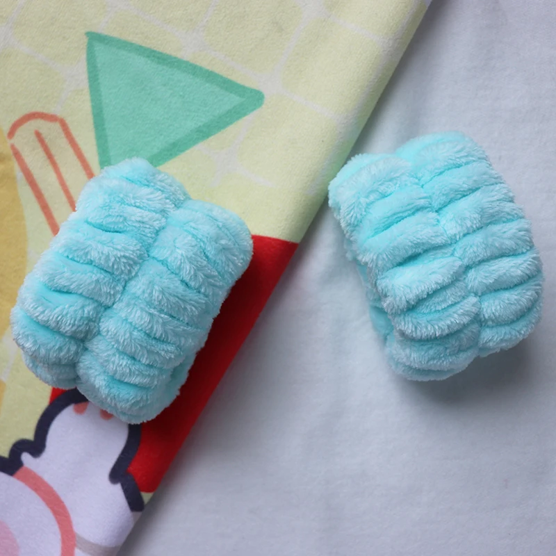 Private Label No Drip Cleansing Cuffs Elastic Spa Wrist Washband For Wiping Sweat