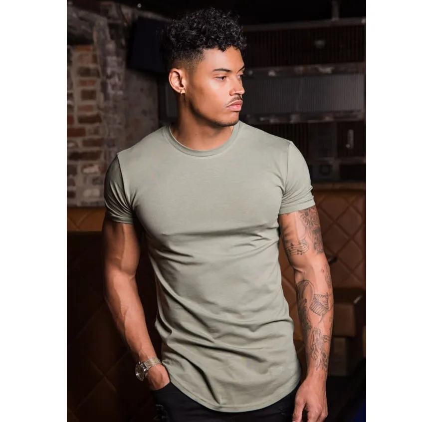 Hot Sale Workout quick dry Gym wear mens clothing custom logo cotton spandex t shirt for men