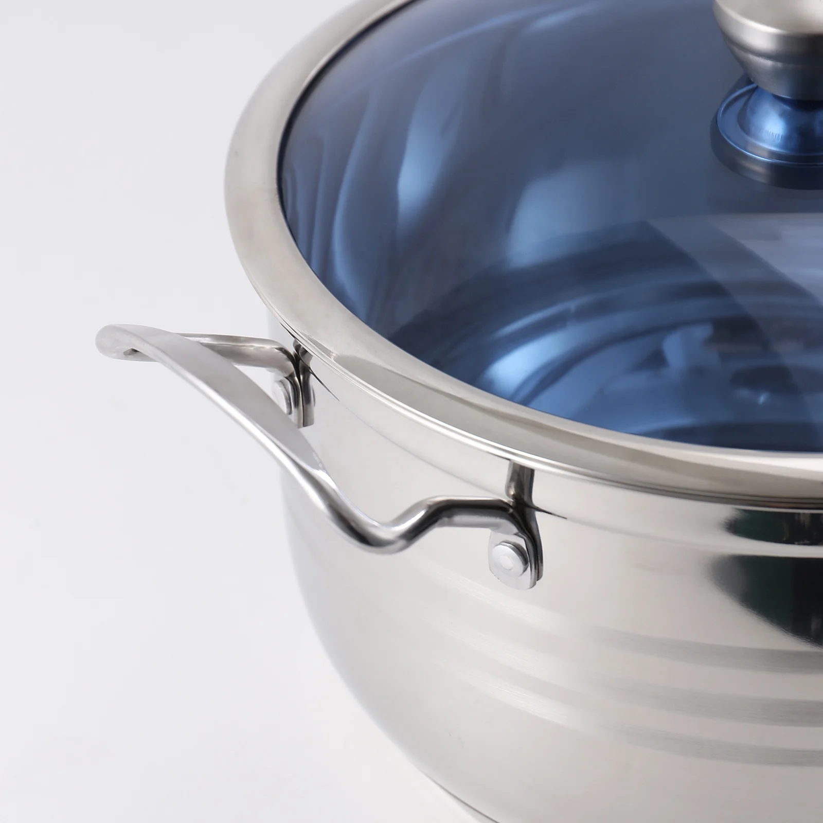 Wholesale Classic Korean Design 14/10/6 Piece Stainless Steel Kitchen Ware Set Includes Stock Pot for Cooking Milk and Soup