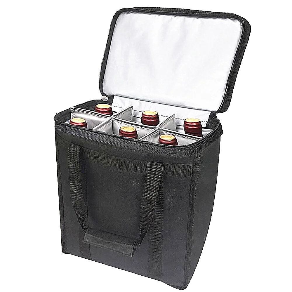 Top Best Most Selling Product in Alibaba This Month Multifunct Tote 6 Pack Red Wine Carrier Bottle Cooler Bag