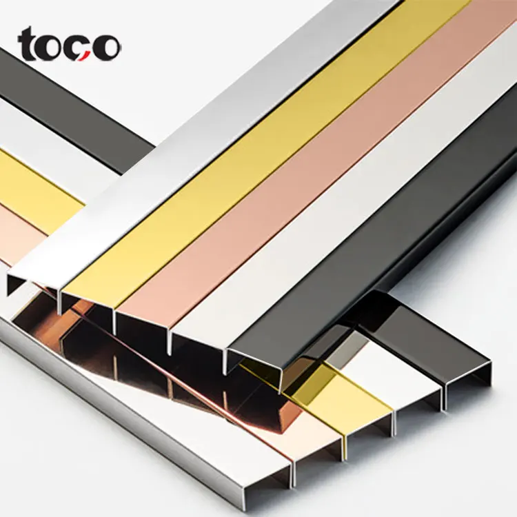toco Tile Trim U Shape Stainless Steel Wall Trim Inside Corner Metal Tile Edge Trim