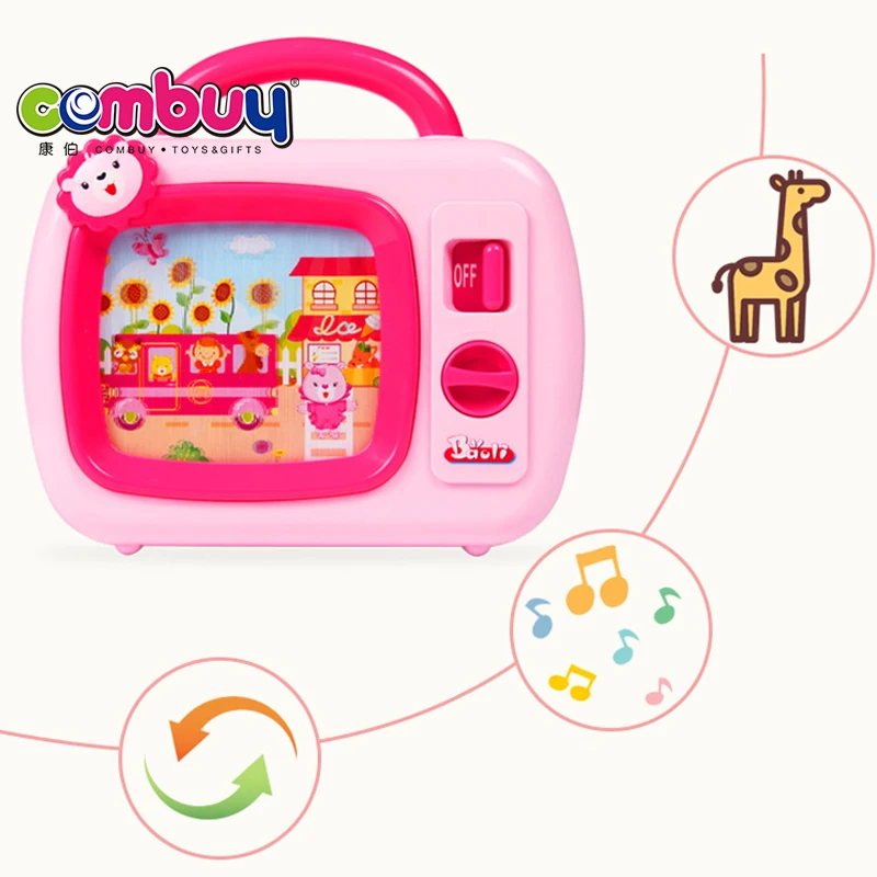 Cute infant early learning musical mini baby tv toys