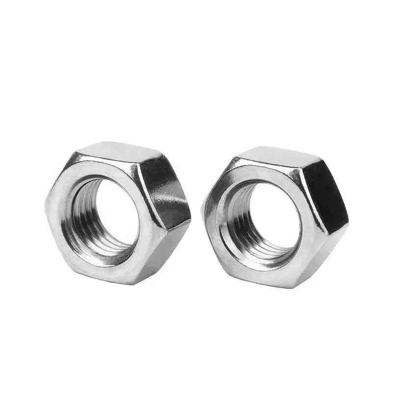 HSL High Quality Hastelloy S N06635 Hex Nuts Bolts Polished ISO4032 M3 M4 M5 M6 M8 M10 M12 M14 M16 Cheap Price DIN934 HG/T20613