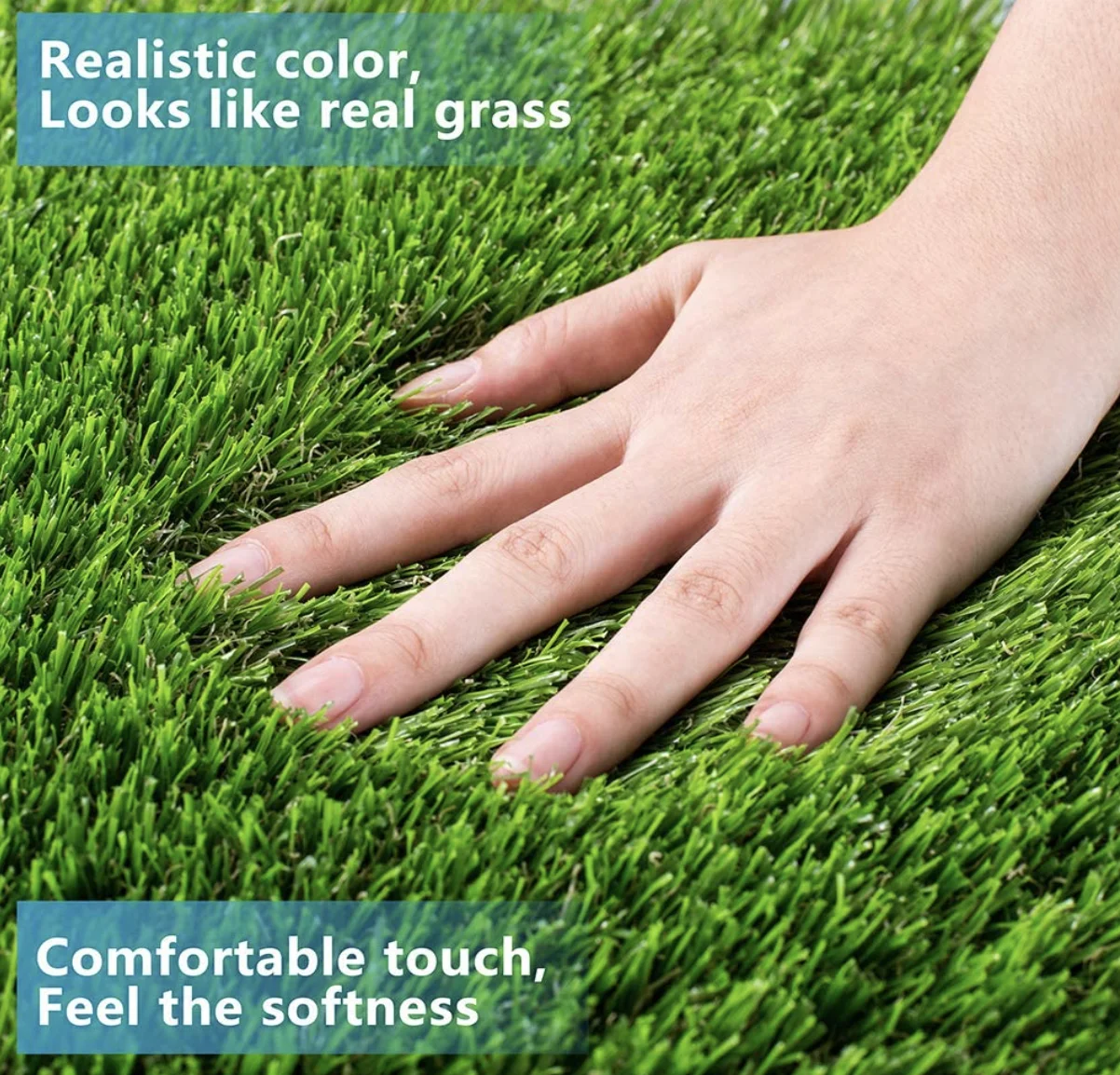 Custom Moss Dried Artificial Grass Grass Carpet Rug Realistic Fake Grass Deluxe Turf Synthetic Turf Thick Lawn Pet