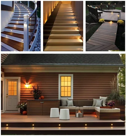 Cob Recessed Switch Mini Underground Lighting Black Finish Stair Case Light