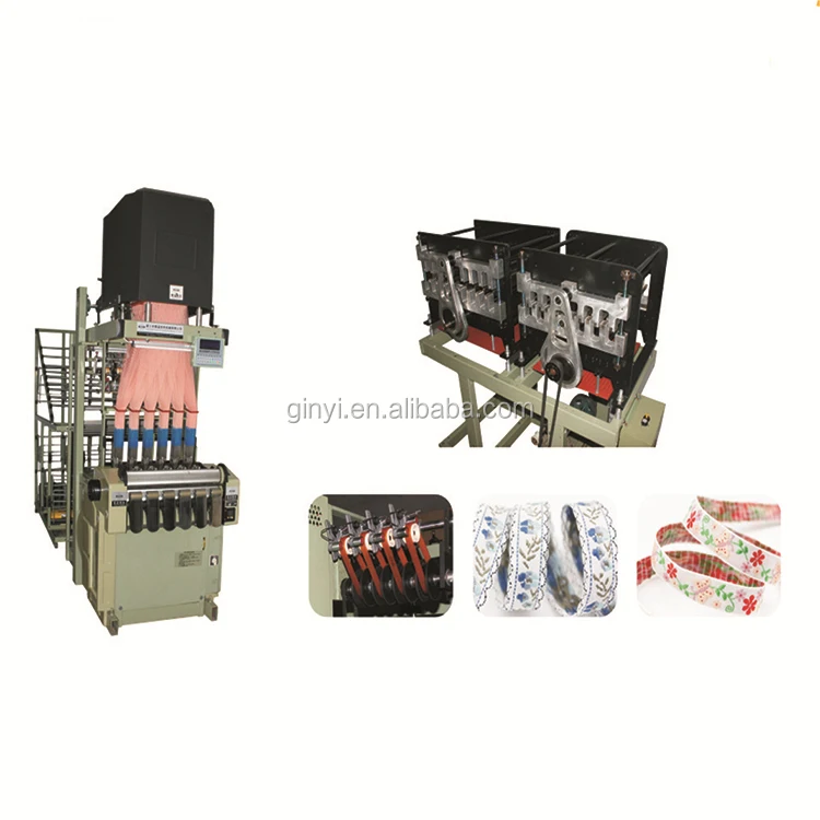GINYI Factory High Speed Webbing Knitting Needle Loom Custom Logo Webbing Woven Computerized Jacquard Needle Loom Machine