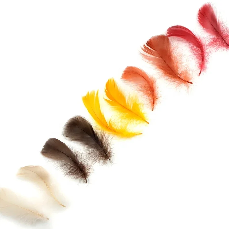 Оптовая продажа мягкие 2-4 дюйма маленькие гусиные перья для рукоделия наполнители свадебных украшений