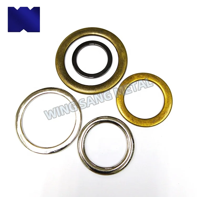 Zinc Alloy Flat O Ring 12mm~50mm Bag Handbag Hardware Metal Accessories Ring Connecting Buckle