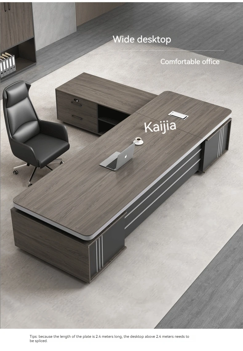 modern office desks boss escritorio de bureau travail L shaped executive desk office computer table Office commercial furniture