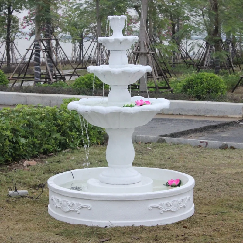 Outdoor Decorative Concrete Water Fountain Base Mold Plastic Water Fountain Mold  Large Concrete Mold for Water Fountain
