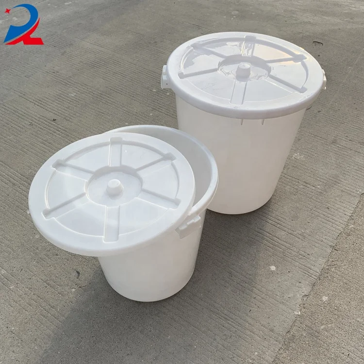 Hot Sale plastic buckets with lids blue plastic drum barrel