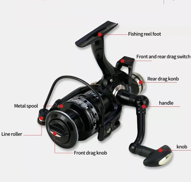 13+1BB Professional manufacture spinning reel carp Double Brake Design classic bait runner carp reels baratos carretes pesca