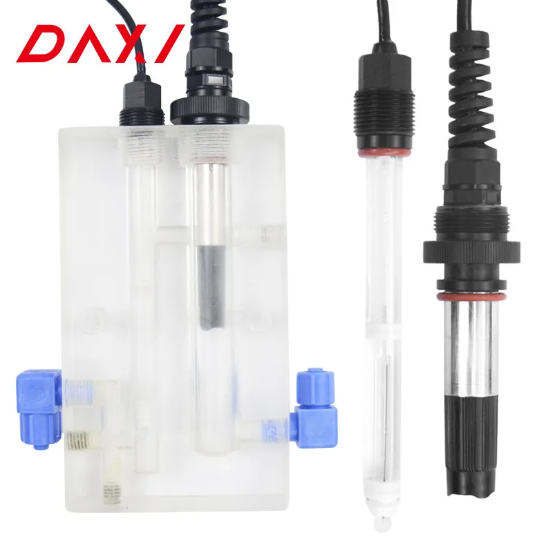 Industrial online pH and chlorine meter water quality
