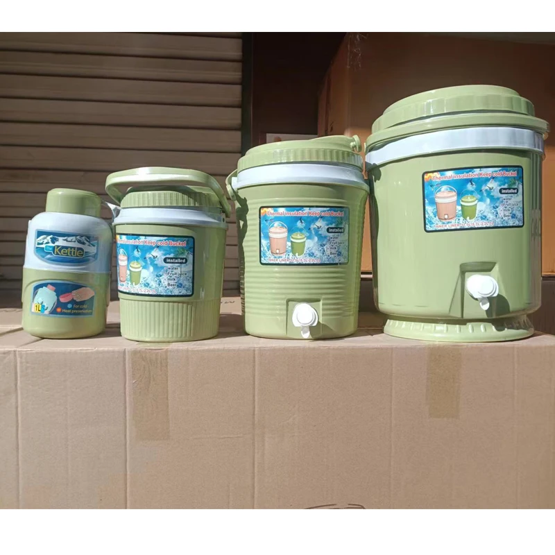 Factory Outside Ice Buckets Beverage Tubs Set Thermal Insulation Keep Cold Bucket Big Milk Tank 4pcs Fruit Juice Bucket