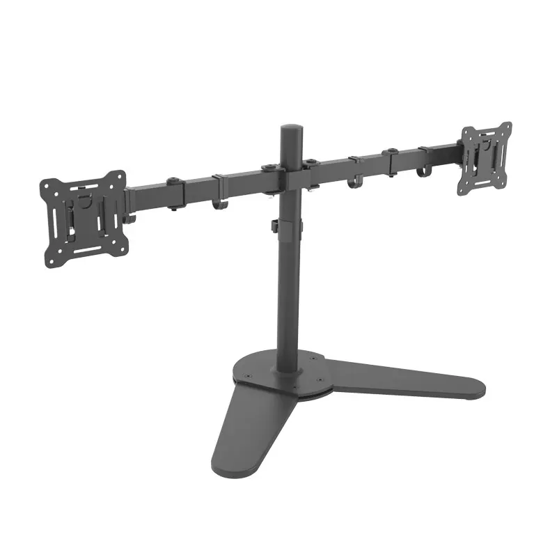 13 to 27 inch Dual Screens Monitor Stand,  Free Standing Adjustable Desk Mount