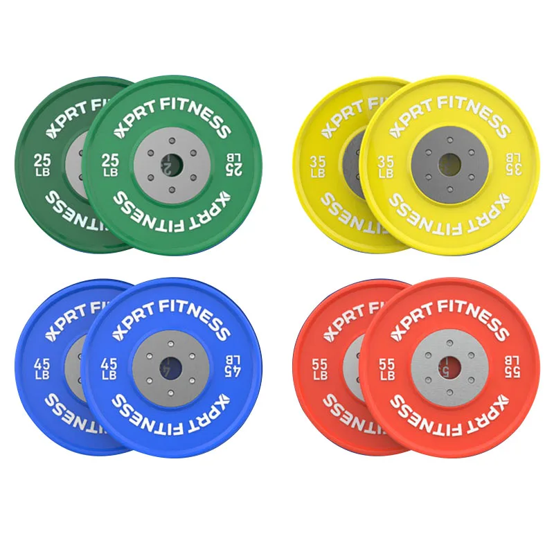 hot selling wholesale custom logo gym rubber material barbell bumper weight lifting plates
