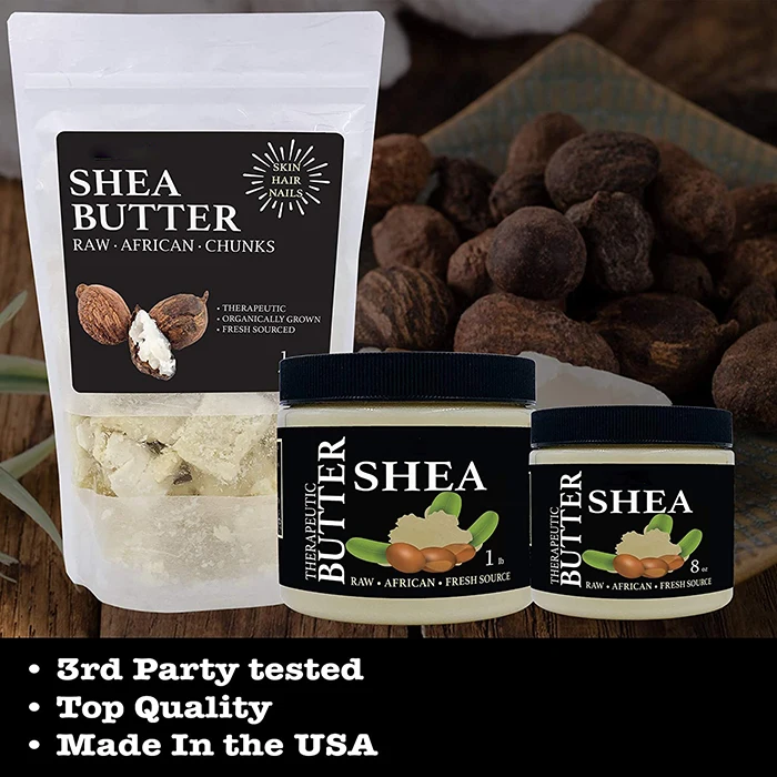 Bulk Private Label Amazon Popular 100% Pure Raw Organic Whipped Body Shea Butter Lotion For Men Dry Skin