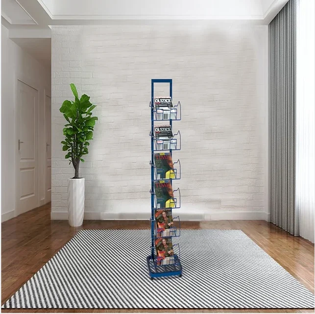 Comic Book Display Stands Metal Floor Standing Display Racks Magazine Display Holder Racks