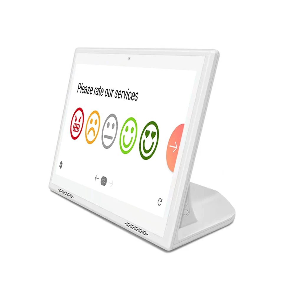 Android Customer Feedback Management System desktop All in One Touch Service Rating Terminal real time customer feedback