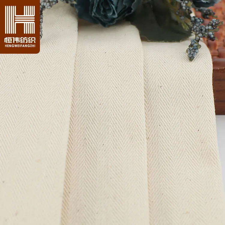 Custom 100%  Cotton Herringbone Fabric for Cotton tshirt
