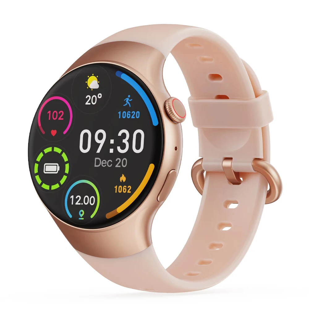 CE RoHs Smart Watch Phone call Round Face Blood Pressure Health Monitoring Inteligente Relojes Smartwatch