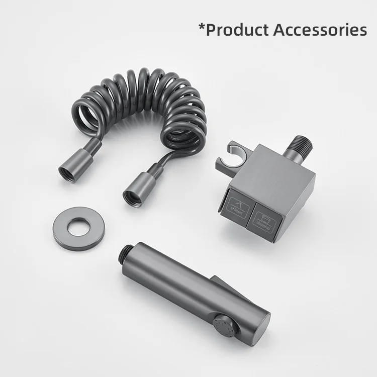Kidolux Spray Gun Nozzle Toilet Toilet Water Gun Flusher Household Booster Explosion-proof 2 Inlet And Outlet Angle Valve