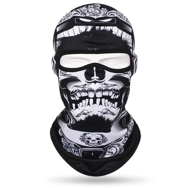 Custom Print Outdoor Motorcycle Helmet Liner Breathable Sports Cycling Fishing Mesh  Balaclava Ski Mask