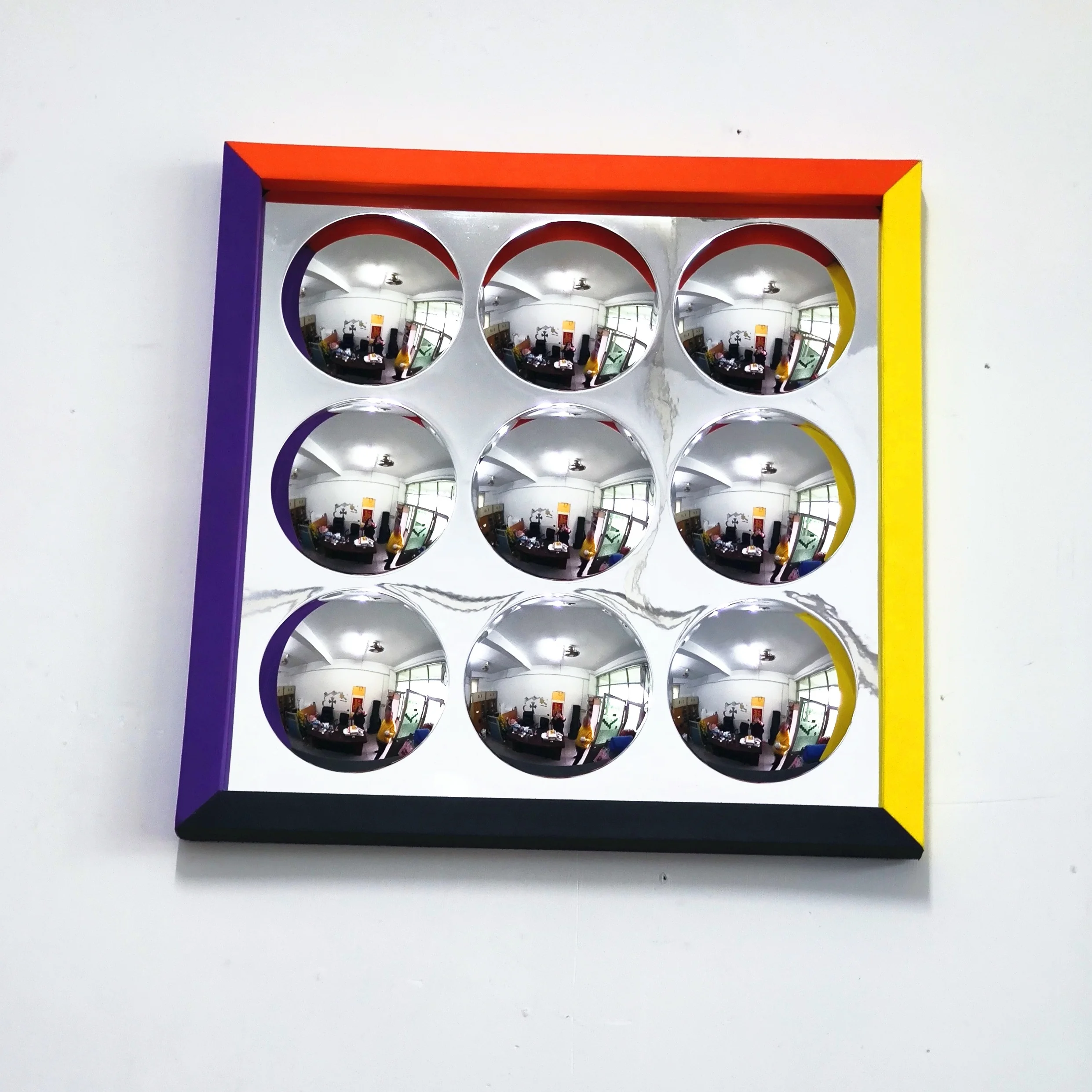 gold mirror Promotion price plastic concave and convex mirror