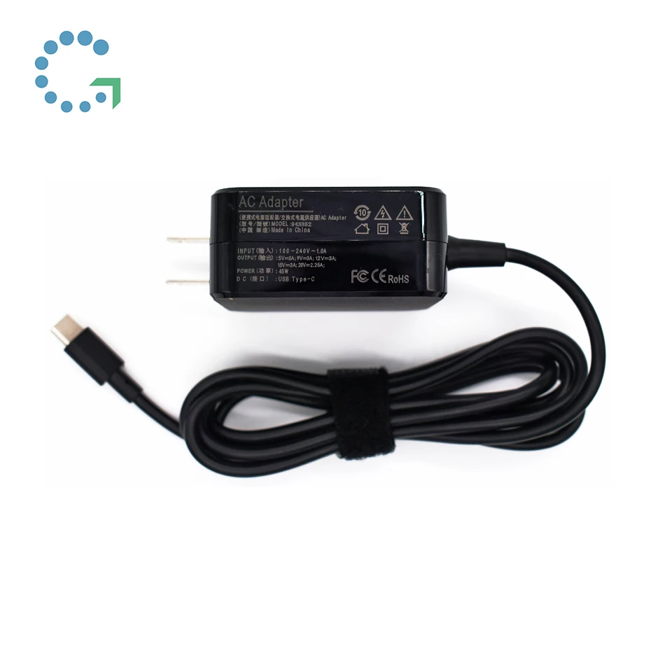 manufacturer good quality  20V 2.25A 45W for Asus usb c ac laptop power adapter