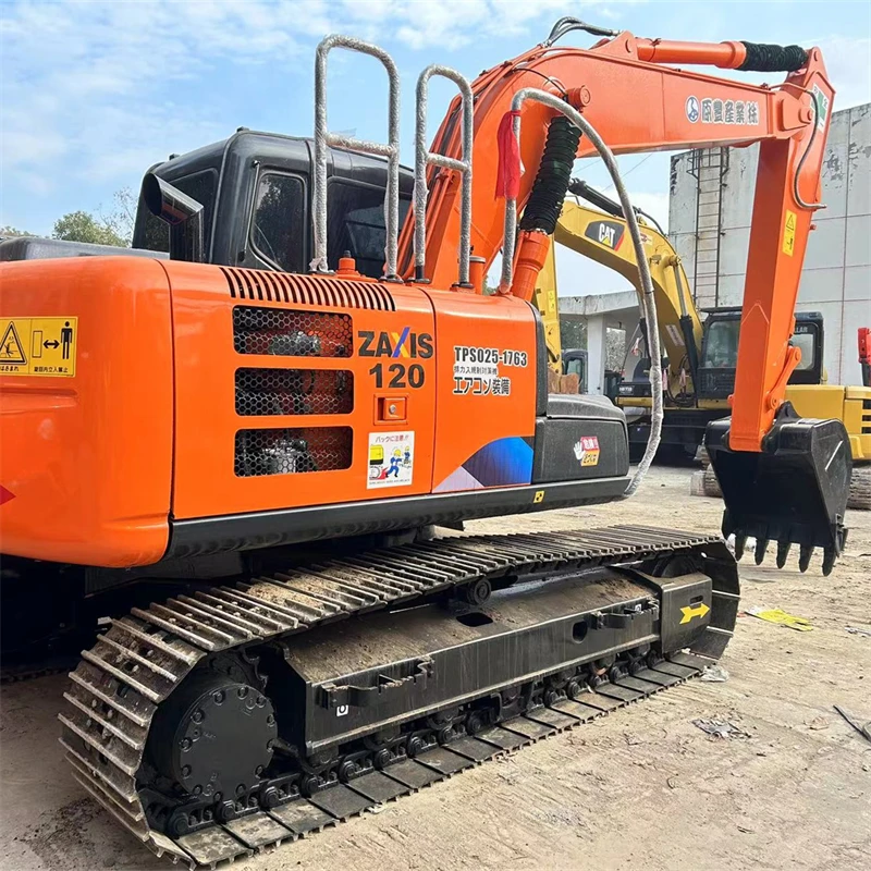 Японский оригинальный Экскаватор Hitachi ZX120 12 тонн гусеничный экскаватор небольшая землеройная машина для продажи
