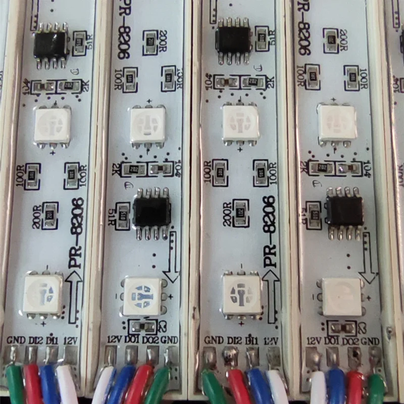 12V 3 LED Waterproof Digital RGB full color smart Pixel LED point Light addressable WS 1903 2811 LED Module