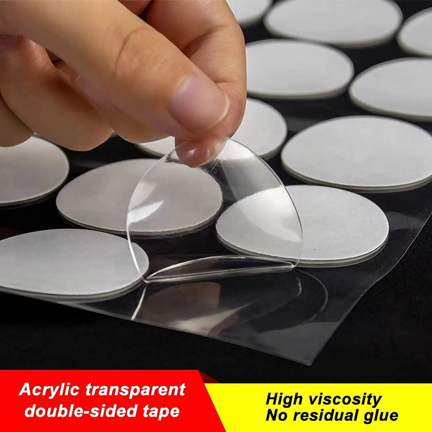 10mm Super Sticky Dots Double Sided Adhesive Gel Pads Acrylic Removable Mounting Stickers Waterproof