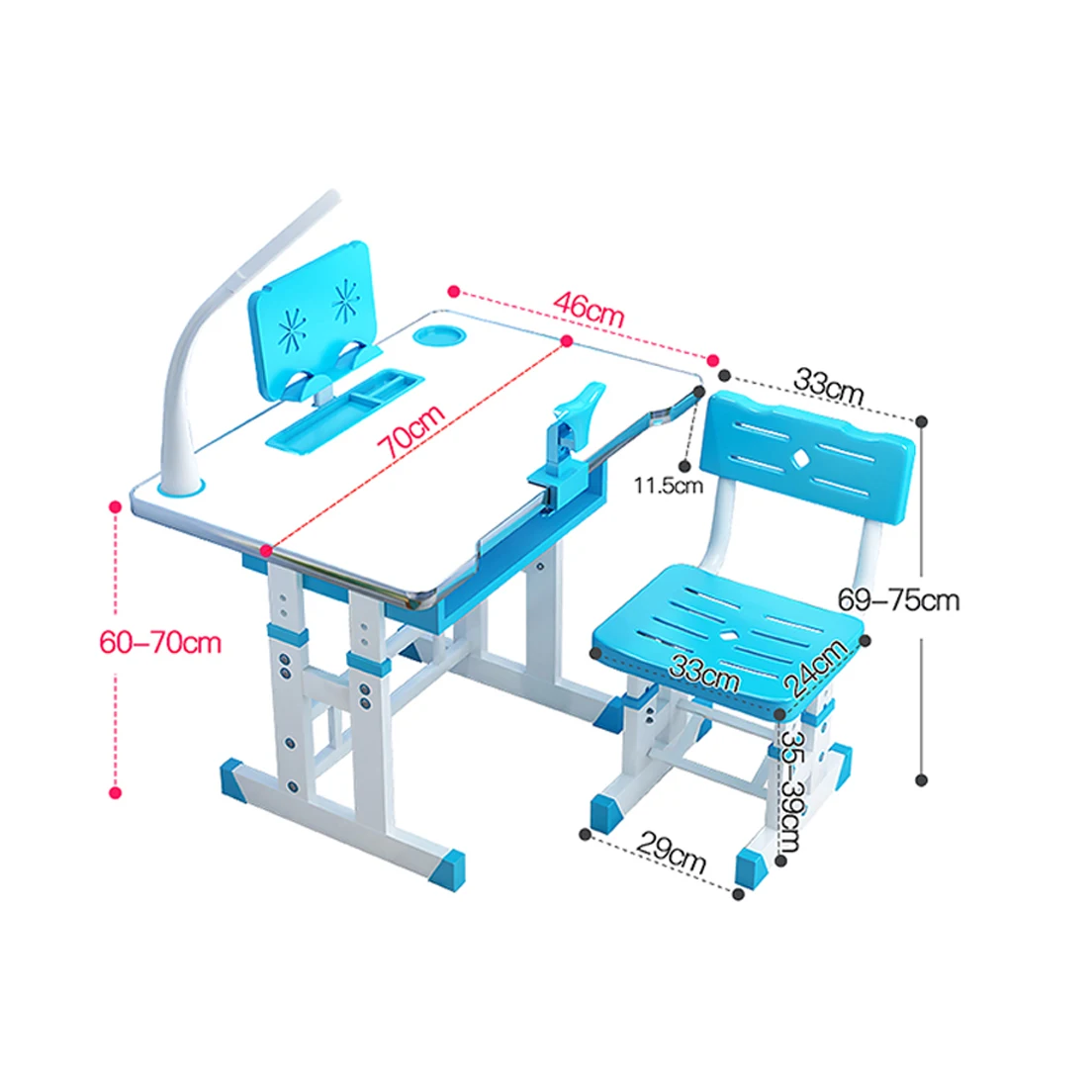 modern wooden height adjustable children kids desk study table and chair set for kids study children wood adjustable