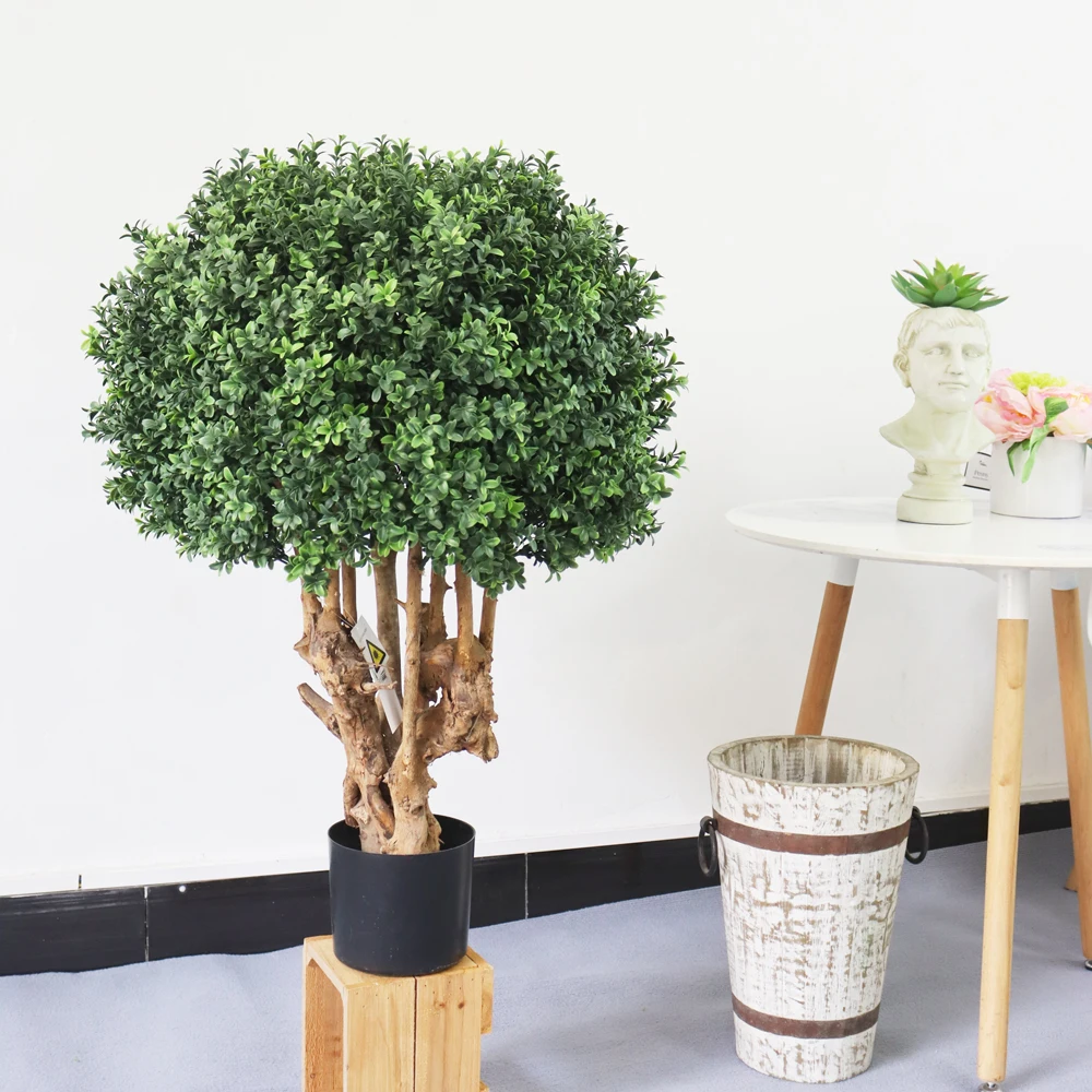 2023 распродажа, оптовая продажа, очень высокое качество, искусственное растение, искусственный самшит, топи с УФ-защитой в горшке