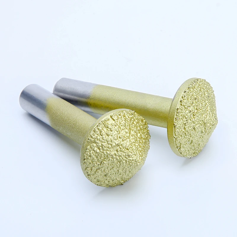 HUHAO stone engraving cutter mushroom type marble milling cutter cnc granite router bit jade engraving bit with coated