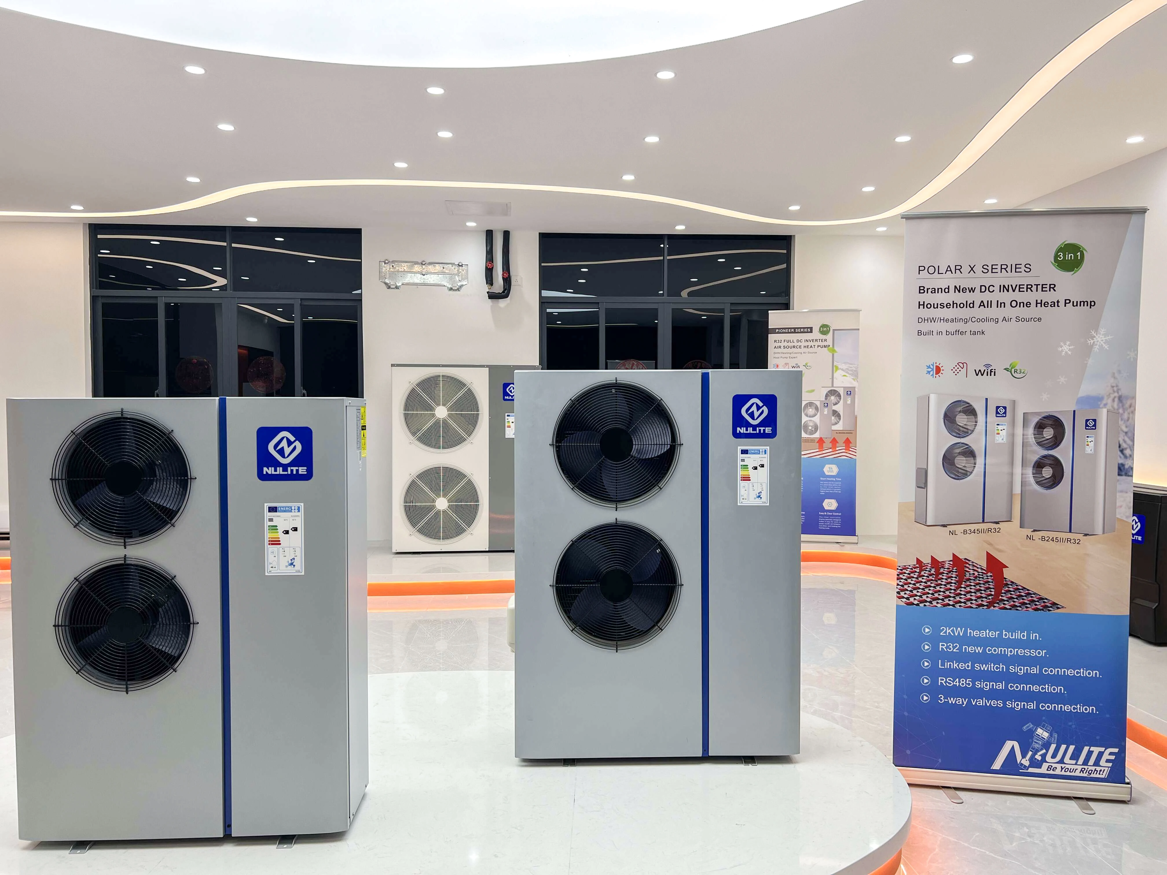 Heat Pump Supplier  8KW 12KW  R32 Inverter Air Source All In One Heat Pump Air to Water Heat Pump DC Inverter Heater