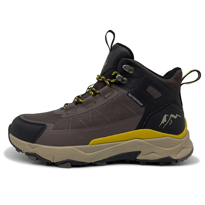 Custom OEM ODM Low MOQ Safety Outdoor Shoes Men Hiking Shoes High Ankle Mountain Waterproof