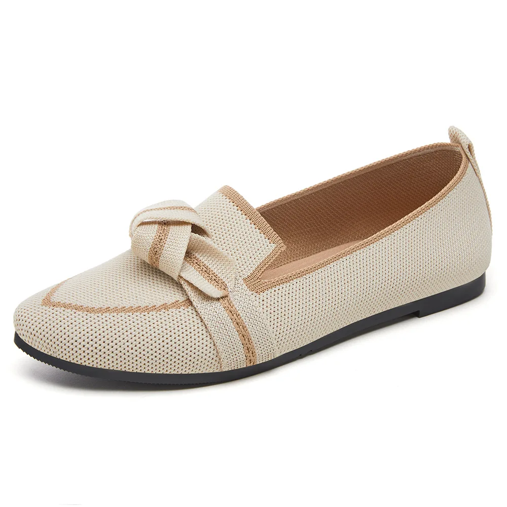 Good Quality Spring Autumn Women Outdoor Ballet Flat Shoes Lady Bow soft Boat Ballet Flat Shoes