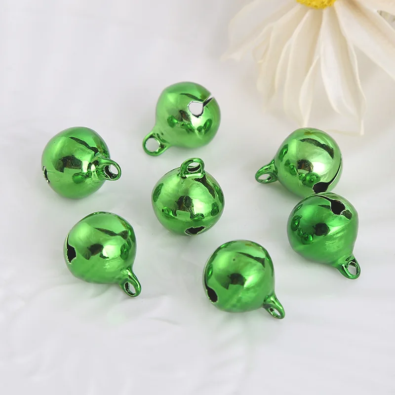 1/2 Inch 12mm Mini Metal Brass Jingle Bells Christmas Decor Colorful Small Bells For DIY